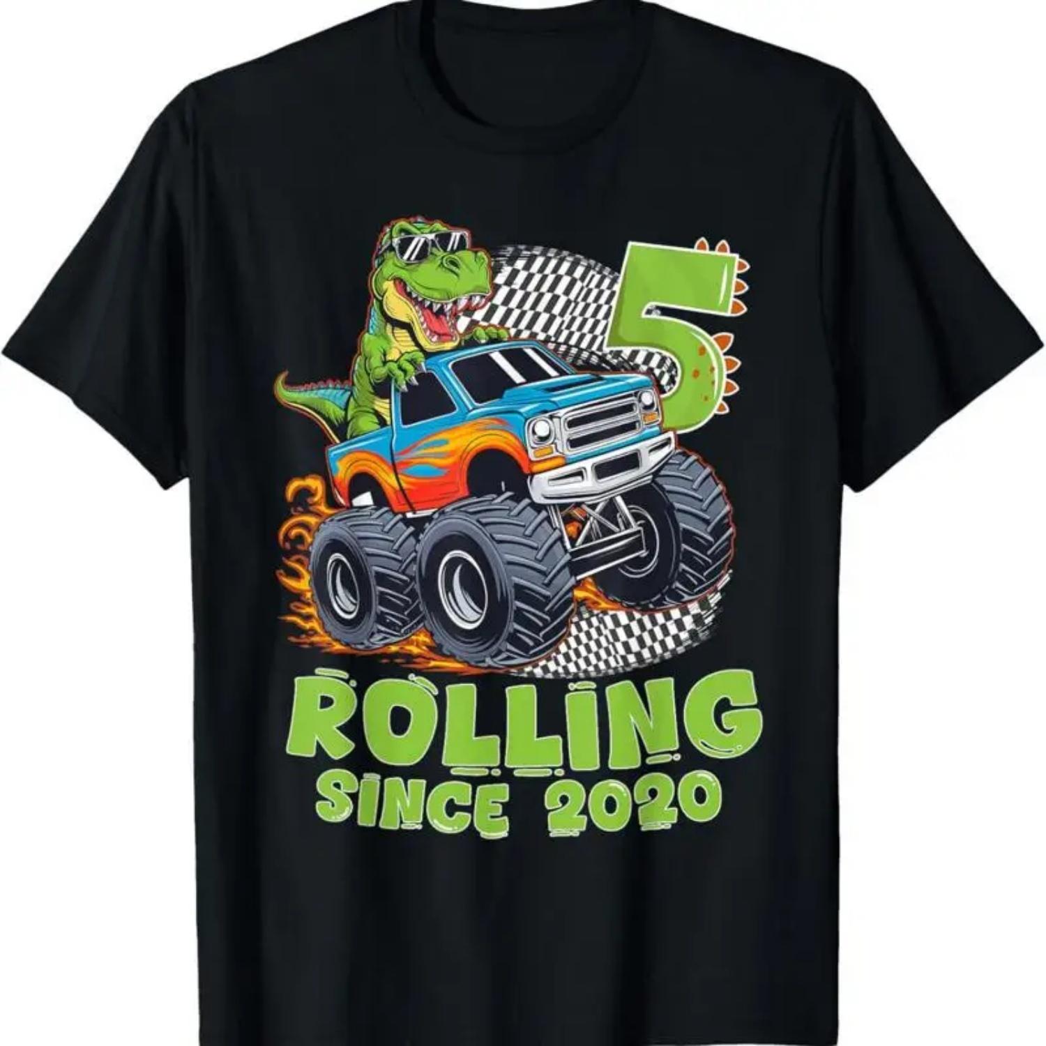 5 Years Old Boy Monster Truck Dinosaur Birthday T Shirt S чёрный
5 Years Old Boy Monster Truck Dinosaur Birthday T Shirt S чёрный