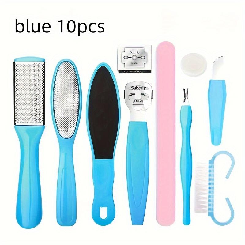 10 шт. Професійний з нержавіючої сталі засіб для видалення мозолів, пилка для ніг, скребок, інструменти для педикюру, засіб для видалення мертвої шкіри для п ят, засоби для догляду за ногами синій
10 шт. Професійний з нержавіючої сталі засіб для видалення мозолів, пилка для ніг, скребок, інструменти для педикюру, засіб для видалення мертвої шкіри для п ят, засоби для догляду за ногами синій