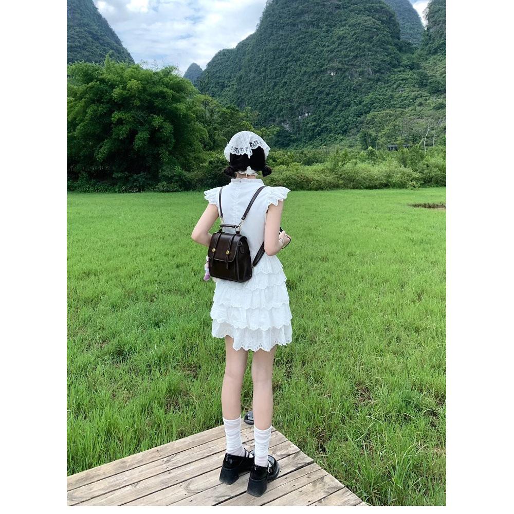 Women s Summer White Flutter Sleeve Dress - Waist-Hugging Petite College Style Short Cake Skirt M (suggested for 45-50 kg)
Women s Summer White Flutter Sleeve Dress - Waist-Hugging Petite College Style Short Cake Skirt M (suggested for 45-50 kg)