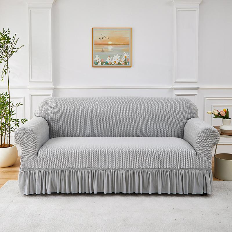 1pc Skirt Stretch Sofa Cover Elastic Fit Soft Texture Jacquard Sofa Slipcover for Living Room Sofa Protector Couch Cushion Cover 1piece Single seat
1pc Skirt Stretch Sofa Cover Elastic Fit Soft Texture Jacquard Sofa Slipcover for Living Room Sofa Protector Couch Cushion Cover 1piece Single seat