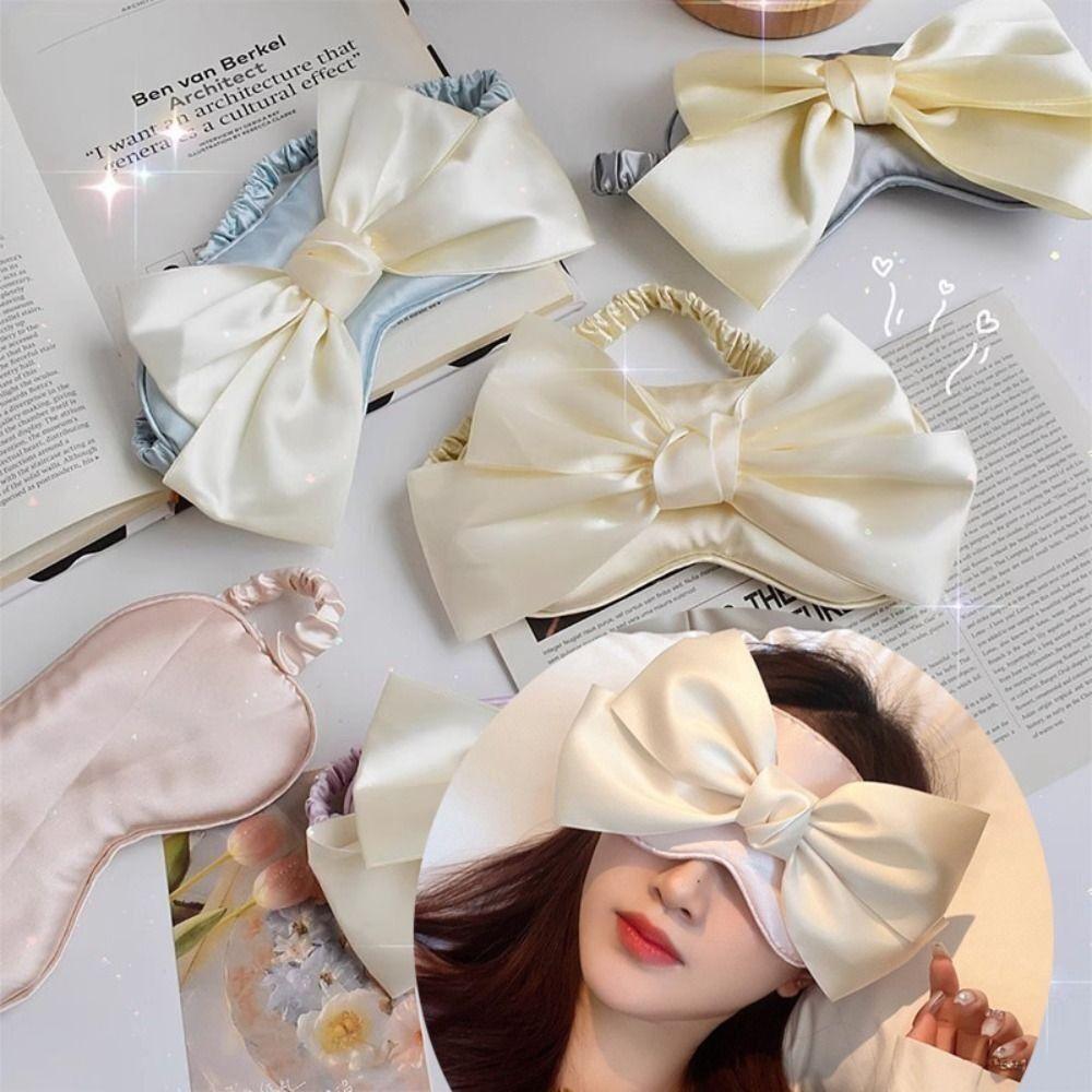 Light Isolation Bowknot Blackout Eye Mask Imitated Silk Sleeping Mask Shading New Silk Eye Mask чорний білий колір
Light Isolation Bowknot Blackout Eye Mask Imitated Silk Sleeping Mask Shading New Silk Eye Mask чорний білий колір