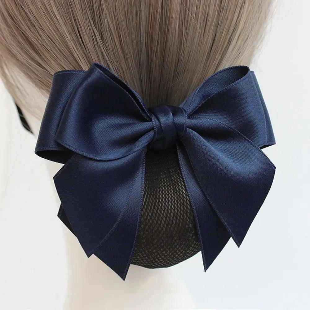 Korean Satin Bow Hairclip With Net Bun Ribbon Hair Bun Cover Headwear Hair Accessories Bowknot Snood Women Hairgrips
Korean Satin Bow Hairclip With Net Bun Ribbon Hair Bun Cover Headwear Hair Accessories Bowknot Snood Women Hairgrips