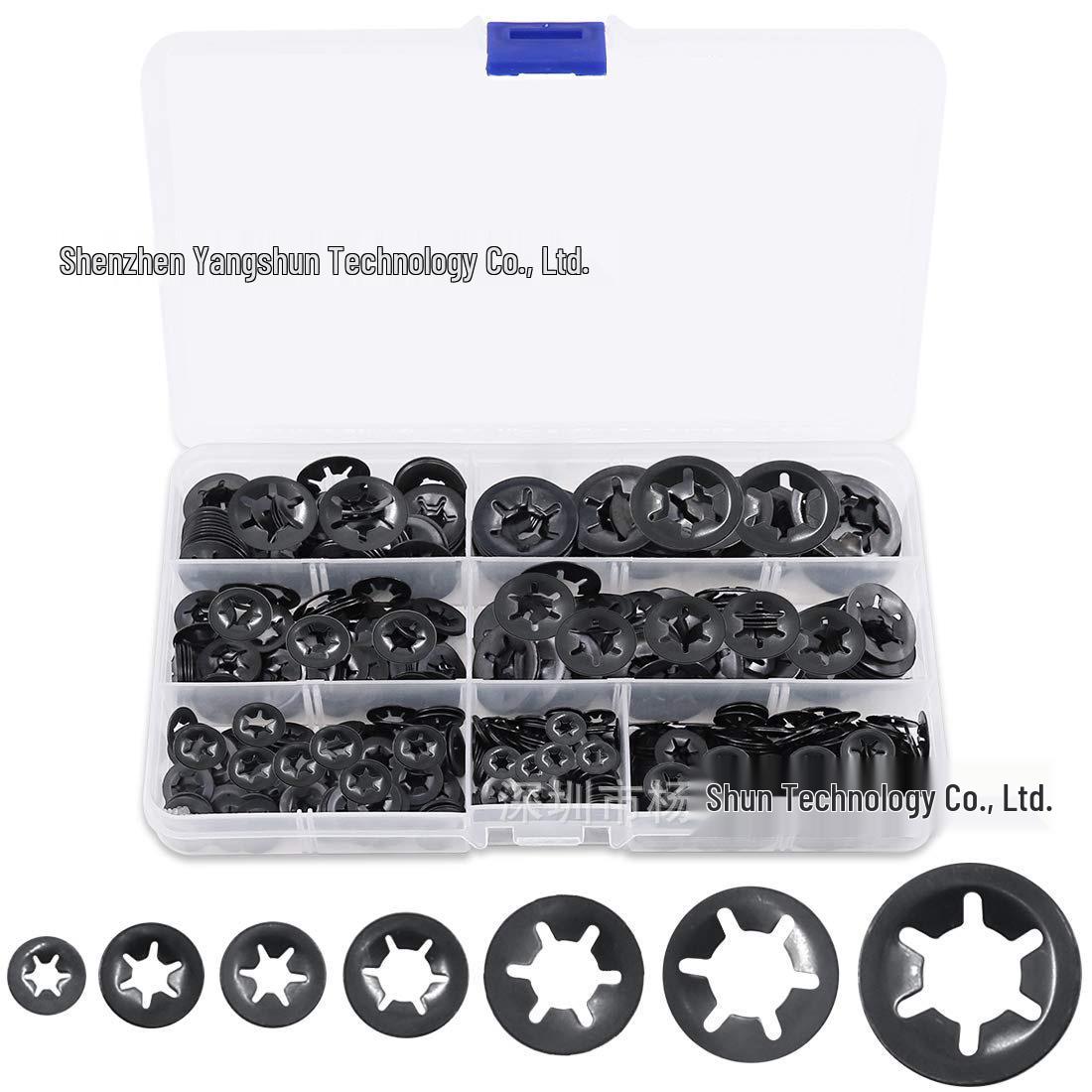 280-Piece Manganese Steel Retaining Ring Set: M3-M12 Sizes
280-Piece Manganese Steel Retaining Ring Set: M3-M12 Sizes