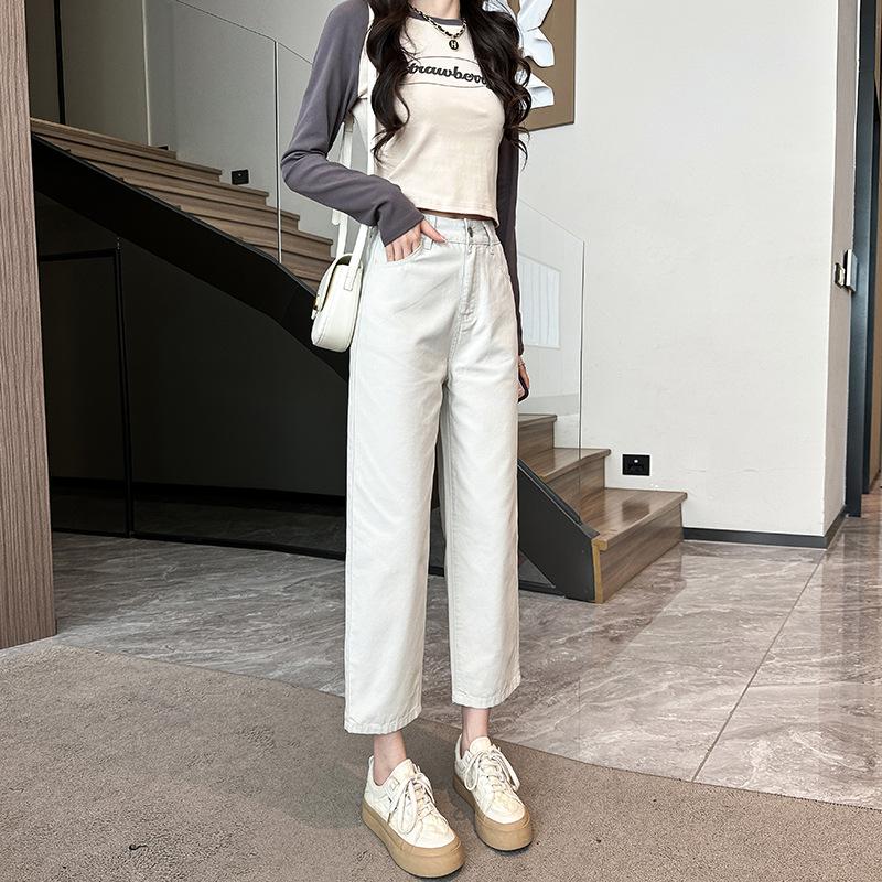 Маленькие широкие джинсы для женщин на весну Восемь или девять минут Песочно-белые брюки с высокой талией Dad Straight Wide Leg для женщин на весну L
Маленькие широкие джинсы для женщин на весну Восемь или девять минут Песочно-белые брюки с высокой талией Dad Straight Wide Leg для женщин на весну L