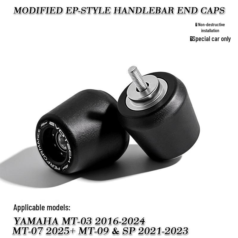 Yamaha MT03/MT07/MT09 EP Style Aluminum Handlebar Bar Ends
Yamaha MT03/MT07/MT09 EP Style Aluminum Handlebar Bar Ends