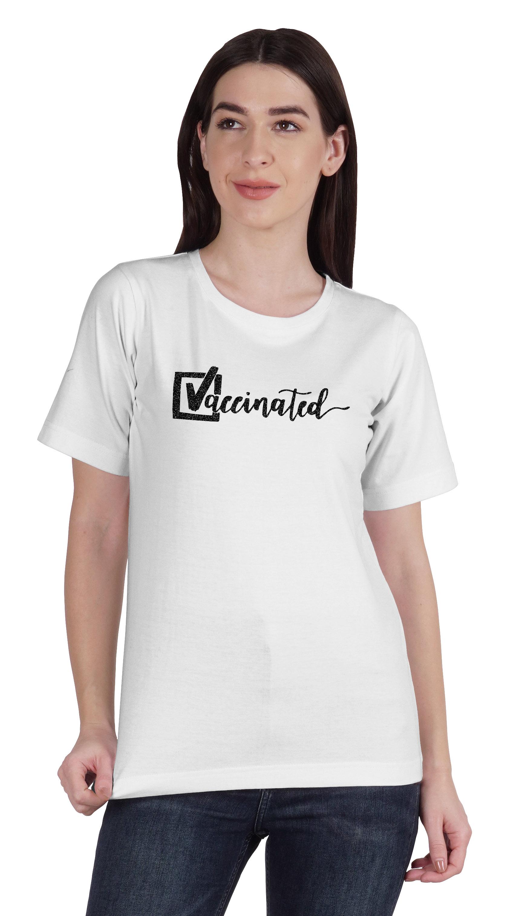 Жіноча бавовняна футболка з круглим вирізом від Inkmeso Vaccinated Pro Vaccine XXL білий
Жіноча бавовняна футболка з круглим вирізом від Inkmeso Vaccinated Pro Vaccine XXL білий