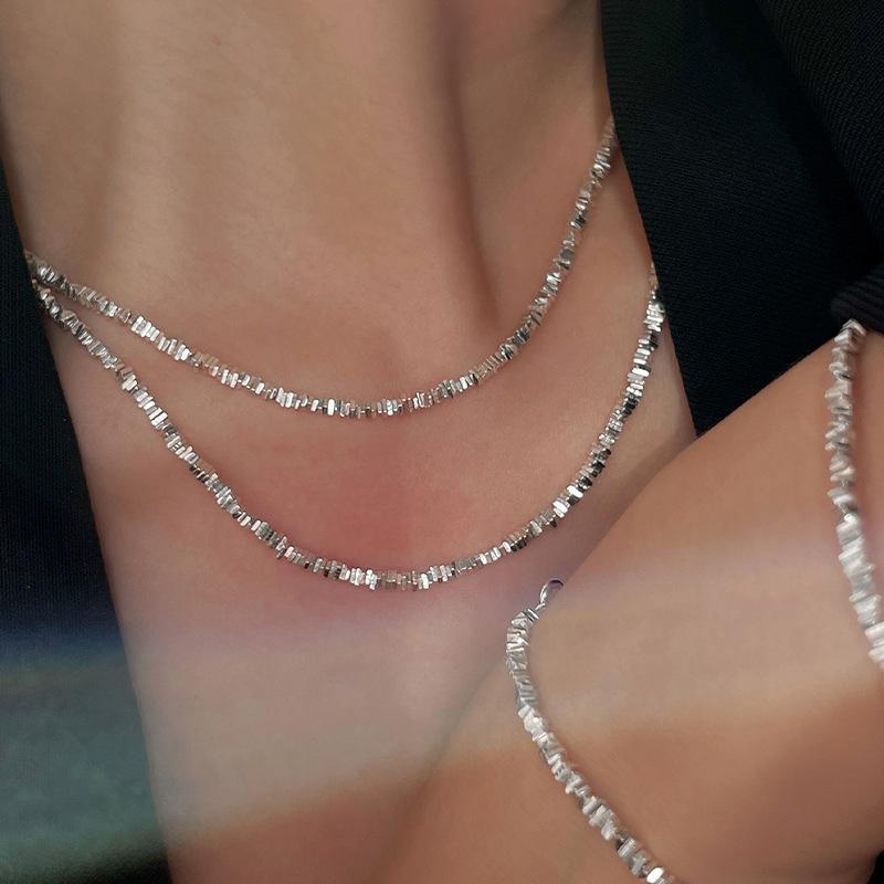 French Fragment s925 Sterling Silver Layering Chain - Versatile Fashion Ancient Style Sparkling Sweater Chain
French Fragment s925 Sterling Silver Layering Chain - Versatile Fashion Ancient Style Sparkling Sweater Chain