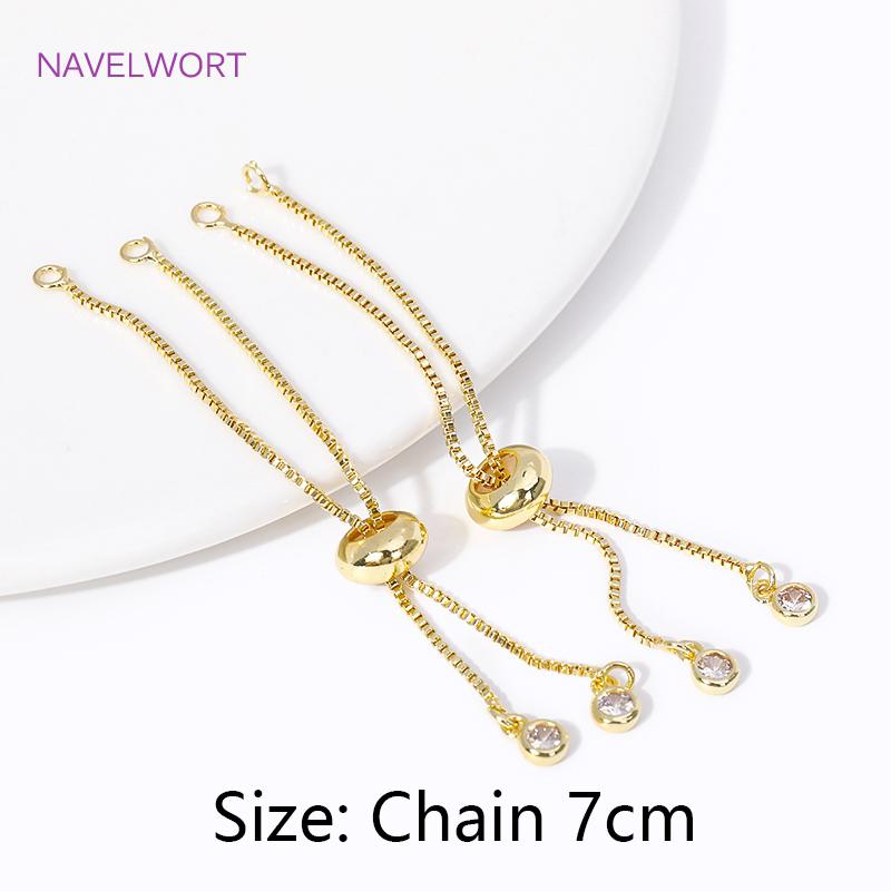 18K Gold Plated Chain Component Extender Chain With Silicone Insert Beads For Jewelry Making DIY Necklace Bracelet Accessories 2 pieces
18K Gold Plated Chain Component Extender Chain With Silicone Insert Beads For Jewelry Making DIY Necklace Bracelet Accessories 2 pieces