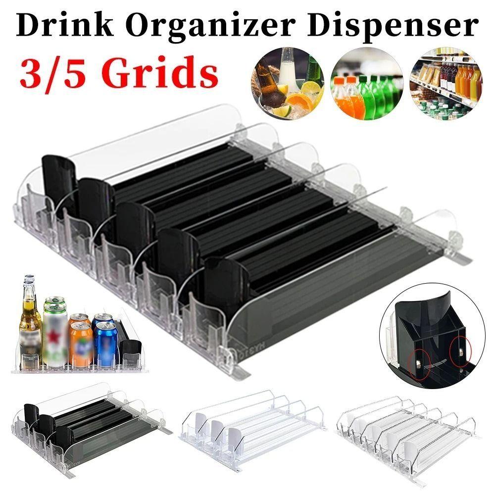 Self-Pushing Drink Organizer Dispenser Adjustable Width Beverage Pusher Shelf Beverage white-3rows
Self-Pushing Drink Organizer Dispenser Adjustable Width Beverage Pusher Shelf Beverage white-3rows