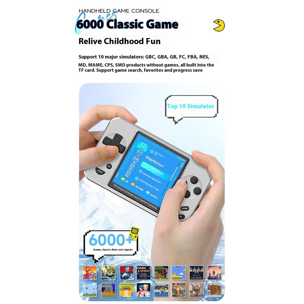 L9 Portable Handheld Video Game Console Phone Magnetic Wireless Charger Power Bank Black
L9 Portable Handheld Video Game Console Phone Magnetic Wireless Charger Power Bank Black