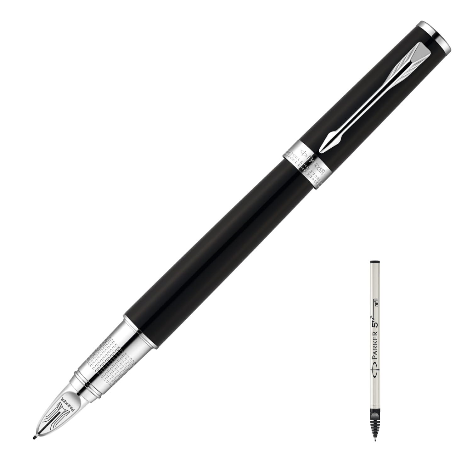 PARKER 5th Ingenuity Black CT Fine Nib Pen Set with Gift Box Luxury S11201702 RS2 Water-based Refill, Included, Gift,
PARKER 5th Ingenuity Black CT Fine Nib Pen Set with Gift Box Luxury S11201702 RS2 Water-based Refill, Included, Gift,