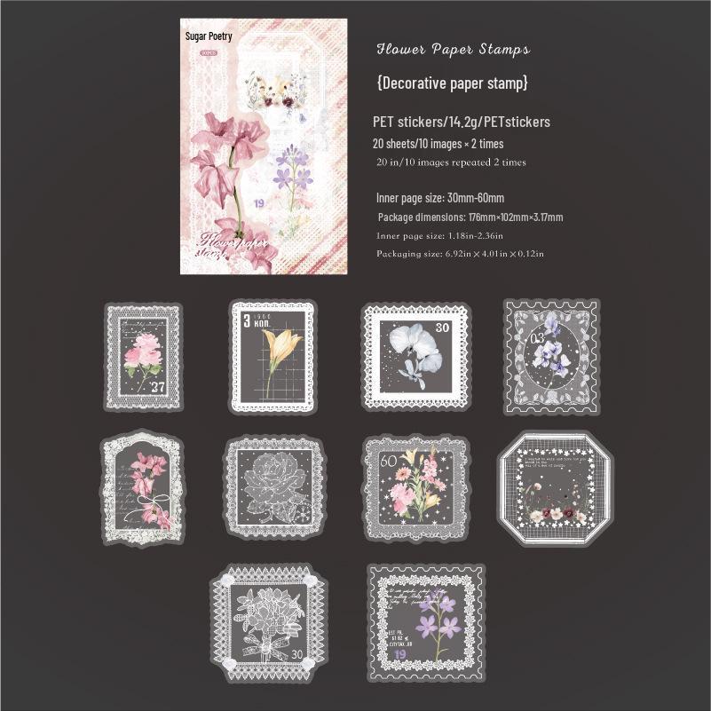 Lace Floral Dance: Retro Floral & Butterfly Sticker Pack for Journals
Lace Floral Dance: Retro Floral & Butterfly Sticker Pack for Journals