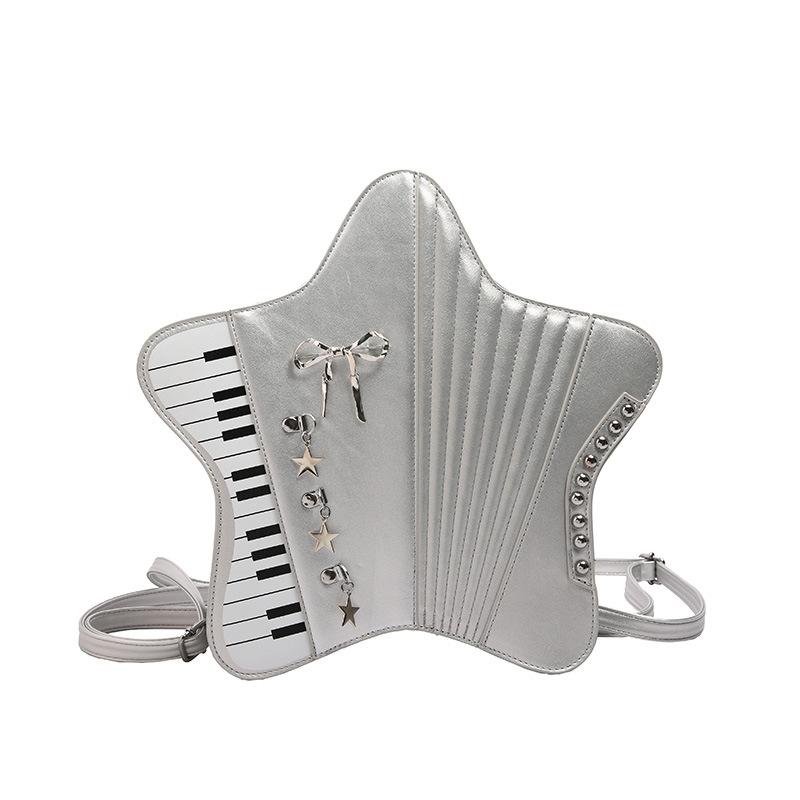 Women Bag Single and Double Shoulder Bag Female Five Star Crossbody Bag Cute Piano Multi Purpose Bag
Women Bag Single and Double Shoulder Bag Female Five Star Crossbody Bag Cute Piano Multi Purpose Bag