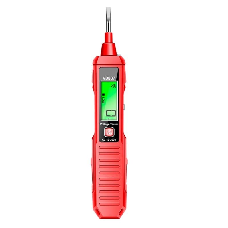 Voltage Tester, NonContact LowVoltage Tester Pen, AC12V to 300Volt Audibleand Flashing LEDAlarm ,Pocket Clip червоний
Voltage Tester, NonContact LowVoltage Tester Pen, AC12V to 300Volt Audibleand Flashing LEDAlarm ,Pocket Clip червоний