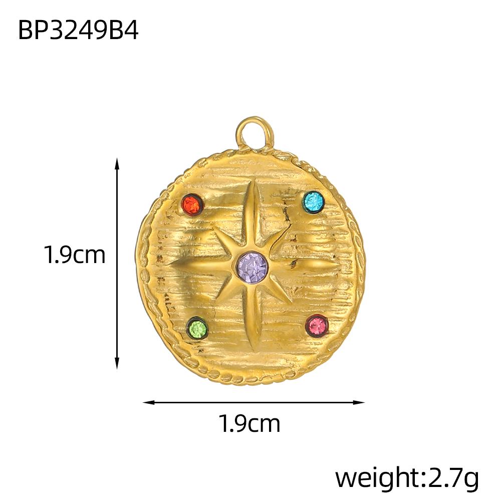 CARLIDANA DIY Colorful Zircon Coin Handmade Accessories Charm Stainless Steel Gold Plated Natural Stone Pendant Fashion Jewelry
CARLIDANA DIY Colorful Zircon Coin Handmade Accessories Charm Stainless Steel Gold Plated Natural Stone Pendant Fashion Jewelry