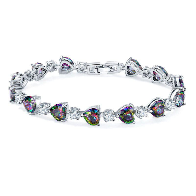 Latest Voguish Trendy Style Heart Colorful Wrist Bracelet Bangle For Women Anniversary Souvenir Present Jewelry S6791Trendy Wrist Bracelet
Latest Voguish Trendy Style Heart Colorful Wrist Bracelet Bangle For Women Anniversary Souvenir Present Jewelry S6791Trendy Wrist Bracelet