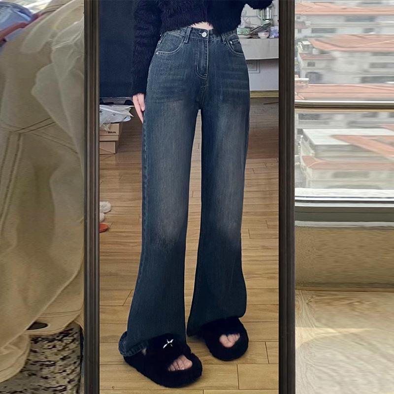 American Retro Plus Size Velvet-Lined Flare Jeans for Curvy Women - Slimming, Trendy Korean Style, Autumn/Winter Collection. S
American Retro Plus Size Velvet-Lined Flare Jeans for Curvy Women - Slimming, Trendy Korean Style, Autumn/Winter Collection. S