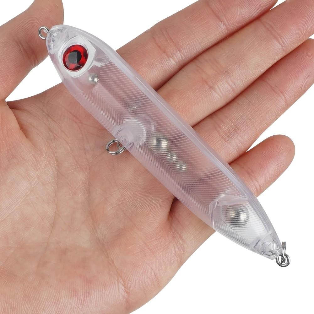 2Pcs Unpainted Fishing Lures Crankbait Blanks Pencil Baits with 3D Fishing Eyes Walleye Trout Bass Fishing Topwater Lures
2Pcs Unpainted Fishing Lures Crankbait Blanks Pencil Baits with 3D Fishing Eyes Walleye Trout Bass Fishing Topwater Lures