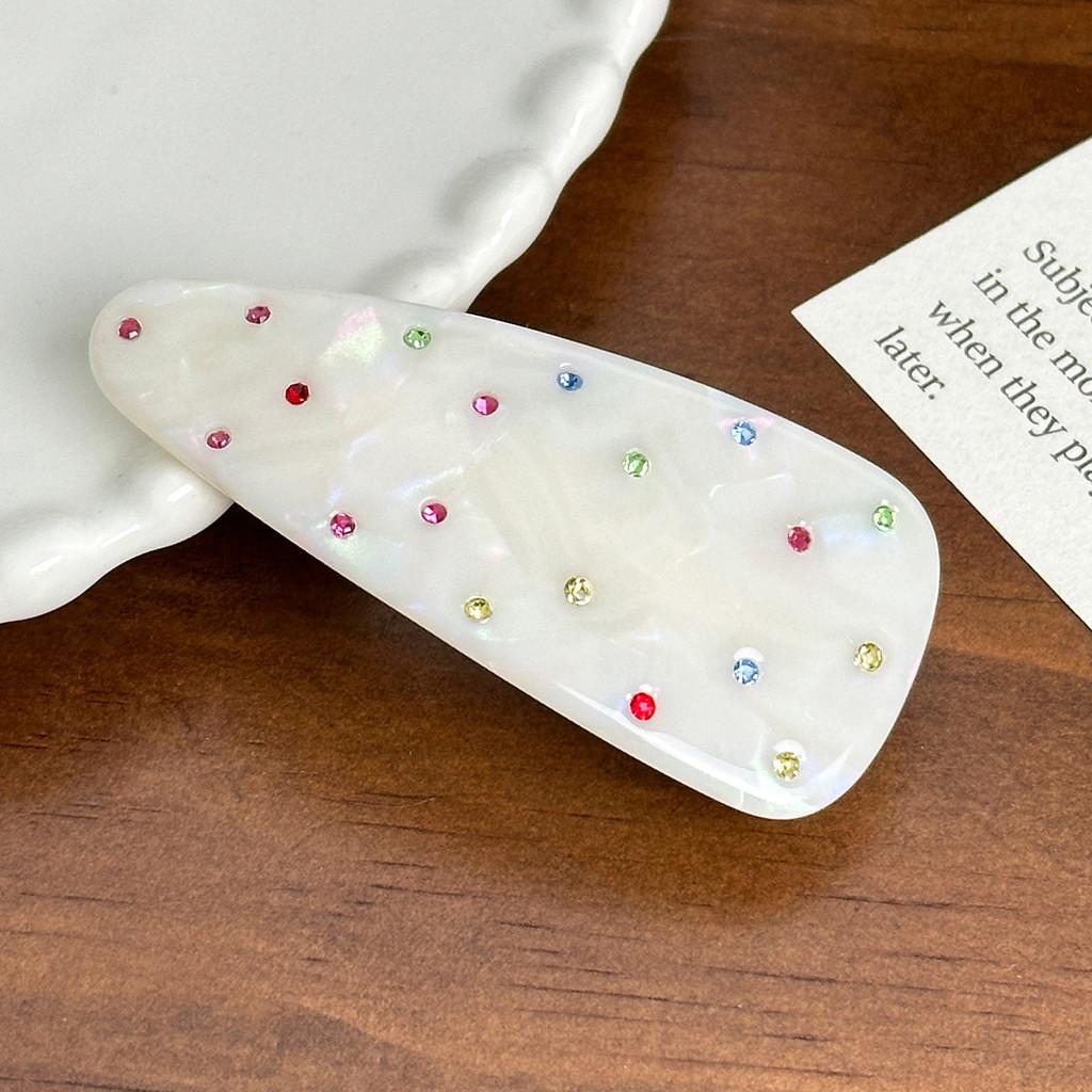 Chic Geometric Hair Accessories Stylish Duckbill Clip With Colorful Rhinestones For Women Colorful White
Chic Geometric Hair Accessories Stylish Duckbill Clip With Colorful Rhinestones For Women Colorful White