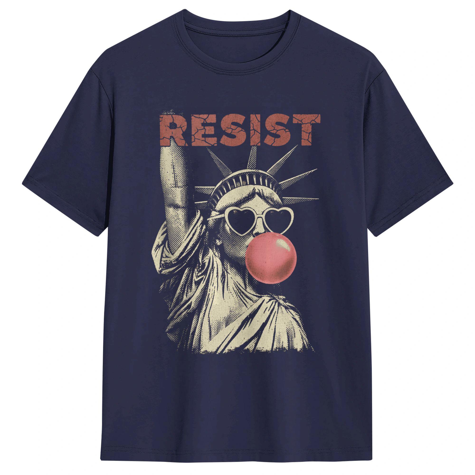 Resist Statue Liberty Bubblegum Equality Retro Edgy Protest TShirt Unisex Cotton Tees O Neck Short Sleeve T Shirt New Arrival Tops 4XL
Resist Statue Liberty Bubblegum Equality Retro Edgy Protest TShirt Unisex Cotton Tees O Neck Short Sleeve T Shirt New Arrival Tops 4XL