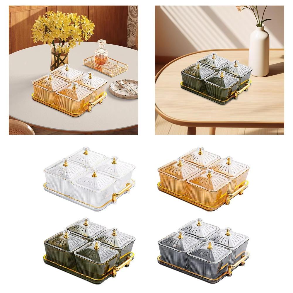 Modern Dried Fruit Plate Multi-functional Snack Holder Fruit Storage Tray Living Room прозрачный
Modern Dried Fruit Plate Multi-functional Snack Holder Fruit Storage Tray Living Room прозрачный