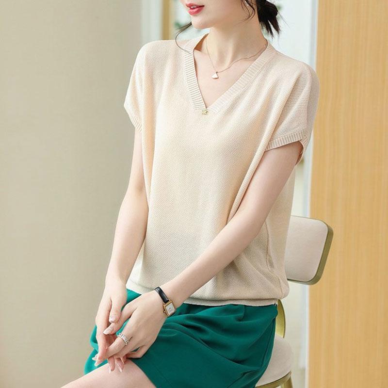 Повседневная свободная вязаная футболка Летняя тонкая с рукавом «летучая мышь» Женская одежда На каждый день Однотонная Стильная для работы Пуловеры с V-образным вырезом 5XL абрикосовый
Повседневная свободная вязаная футболка Летняя тонкая с рукавом «летучая мышь» Женская одежда На каждый день Однотонная Стильная для работы Пуловеры с V-образным вырезом 5XL абрикосовый