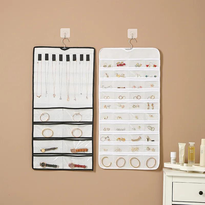 Travel Portable Wall Hanging Jewelry Organizer Necklace Holder Anti-tangle Earrings Hanger with 20 Bags Storage Roll
Travel Portable Wall Hanging Jewelry Organizer Necklace Holder Anti-tangle Earrings Hanger with 20 Bags Storage Roll