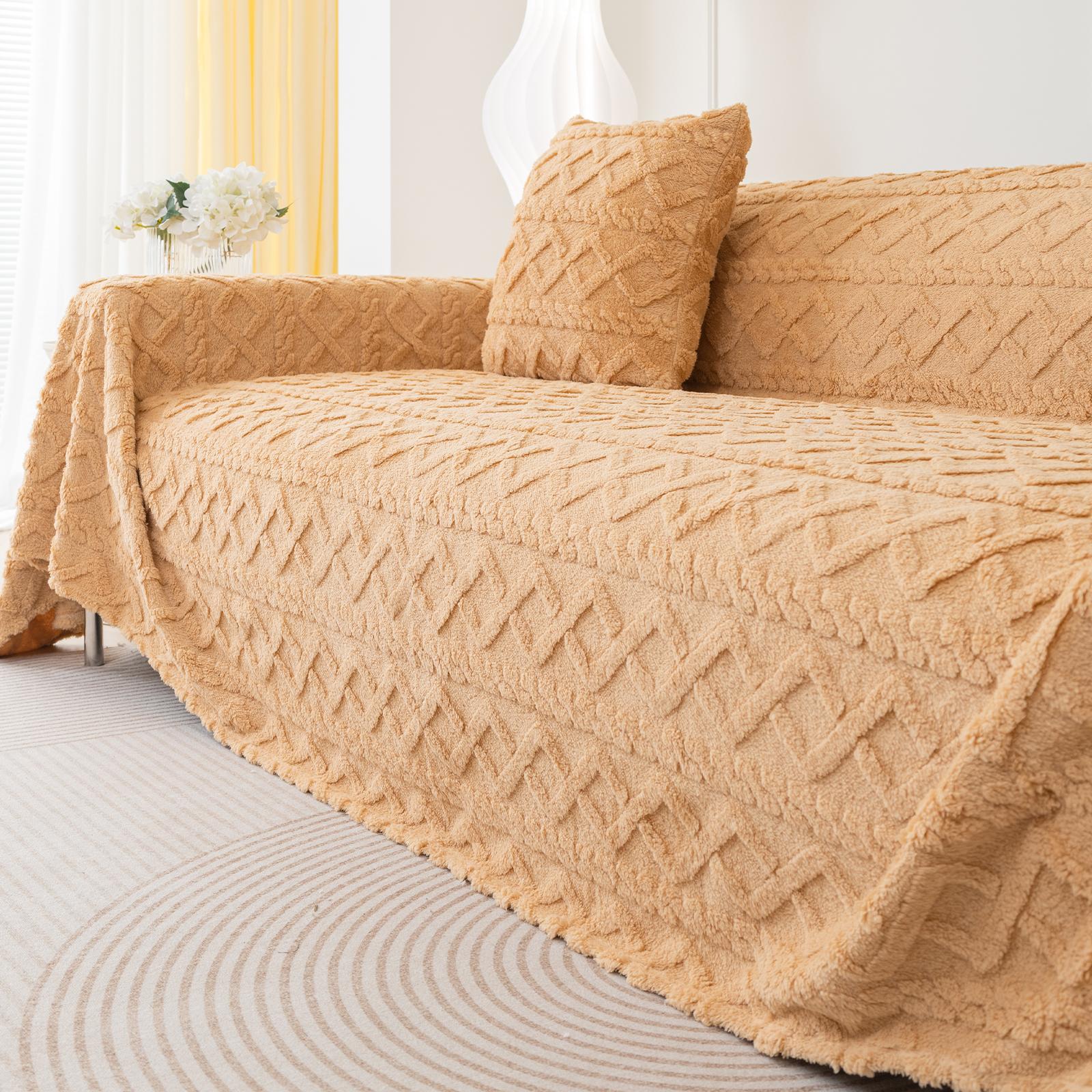 Покрывало из искусственного кашемира для дивана, вязаное в скандинавском стиле, покрывало в клетку с кисточками, золотистое покрывало для осени и зимы 180x180cm верблюд
Покрывало из искусственного кашемира для дивана, вязаное в скандинавском стиле, покрывало в клетку с кисточками, золотистое покрывало для осени и зимы 180x180cm верблюд