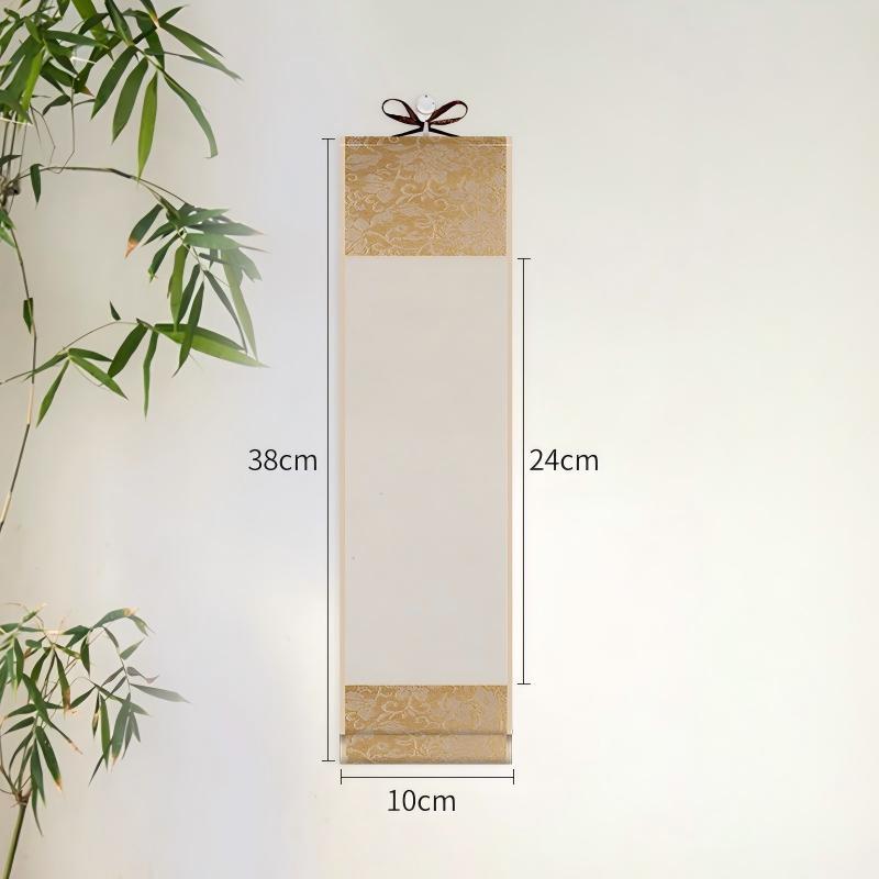 Chinese Style Self-Made Gifts Blank Hanging Batik Scroll Painting Drawing Paper Mini Batik Trumpet Scroll Gilded Rice Paper
Chinese Style Self-Made Gifts Blank Hanging Batik Scroll Painting Drawing Paper Mini Batik Trumpet Scroll Gilded Rice Paper