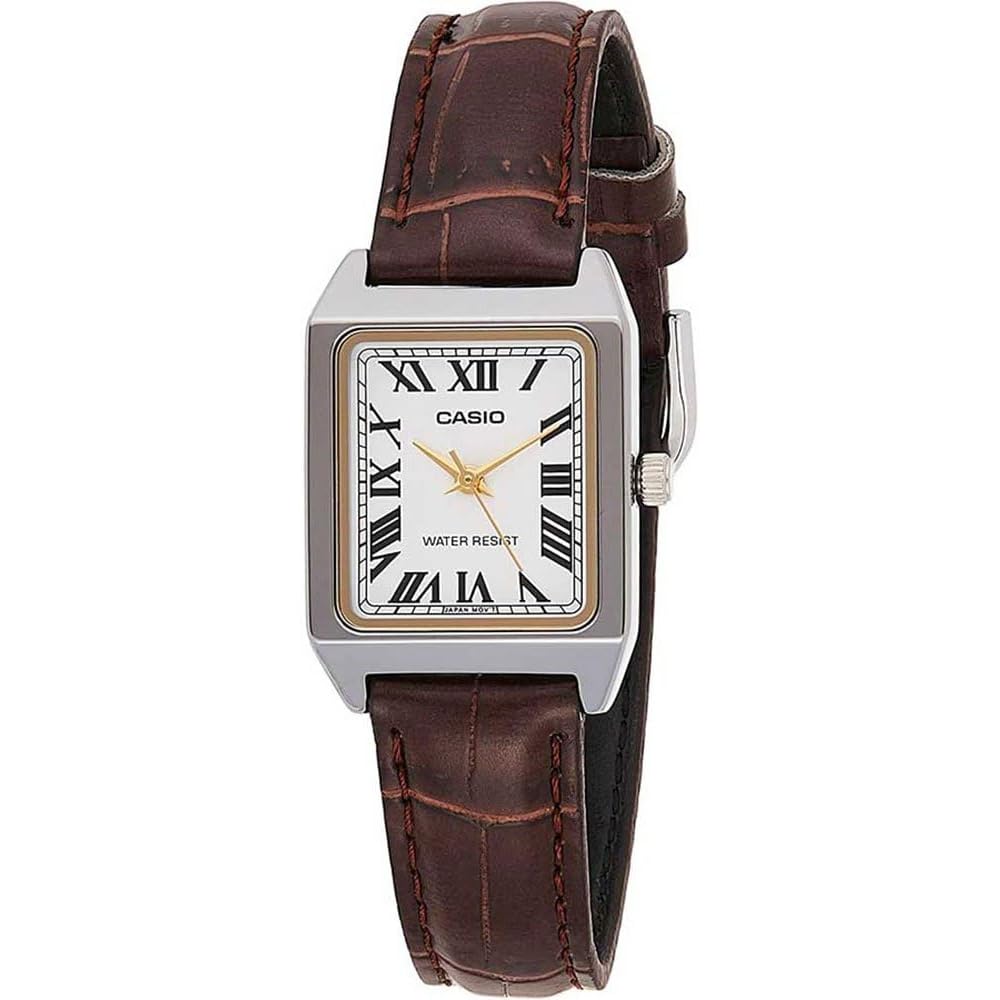 Casio LTP-V007L-7B2 Women s Rectangular Dress Watch White Roman Dial Leather Strap
Casio LTP-V007L-7B2 Women s Rectangular Dress Watch White Roman Dial Leather Strap