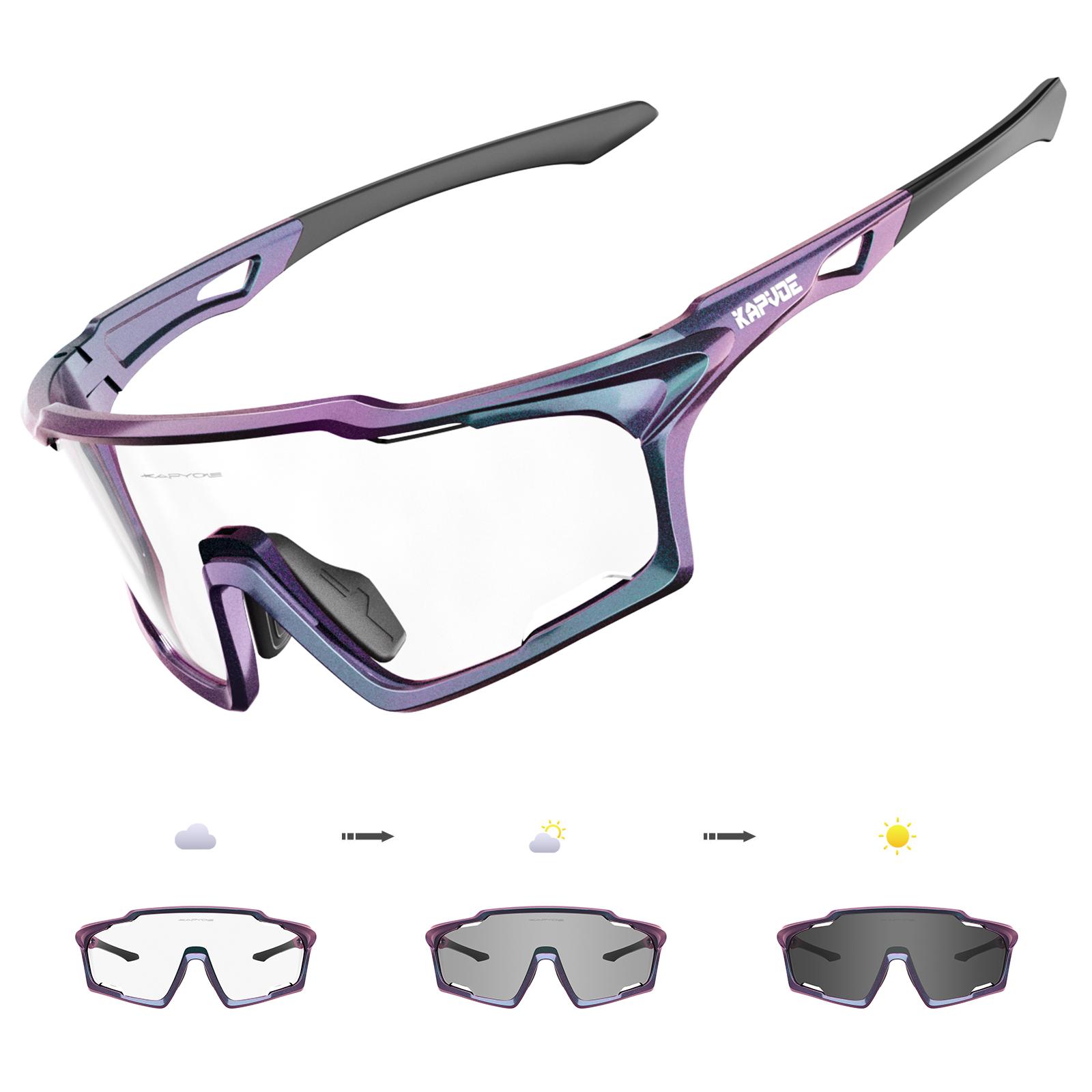 Kapvoe Photochromic Sunglasses Cycling Glasses Mountain Bike Goggles Men Baseball Eyewear Bicycle Sports Glasses for Man UV400 Photochromic 1lens
Kapvoe Photochromic Sunglasses Cycling Glasses Mountain Bike Goggles Men Baseball Eyewear Bicycle Sports Glasses for Man UV400 Photochromic 1lens