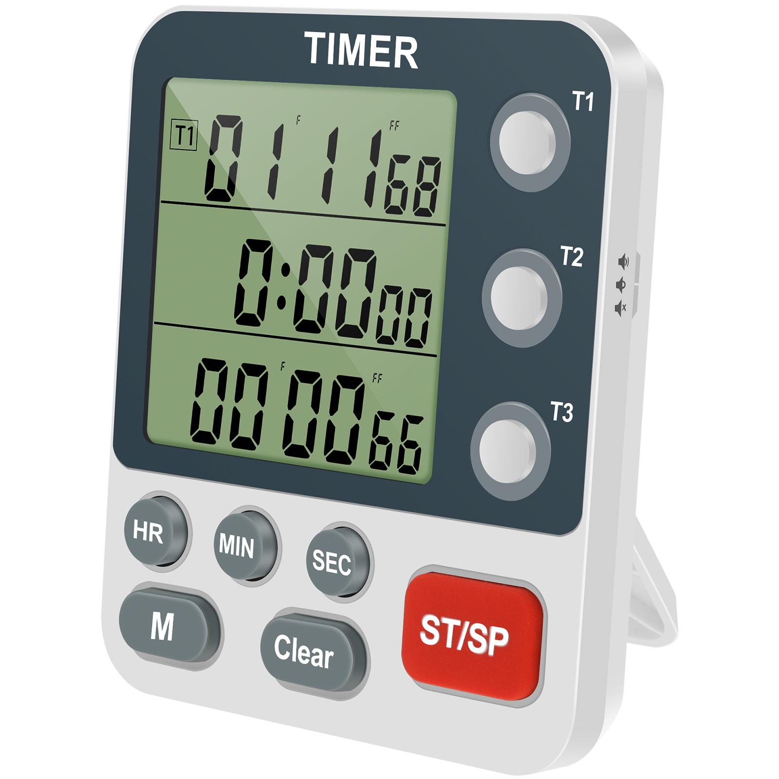 3 Channel Kitchen Timer Magnetic Display Digital Timer with Loud Alarm Adjustable Volume Kitchens Timers for Kitchen Accessories білий
3 Channel Kitchen Timer Magnetic Display Digital Timer with Loud Alarm Adjustable Volume Kitchens Timers for Kitchen Accessories білий