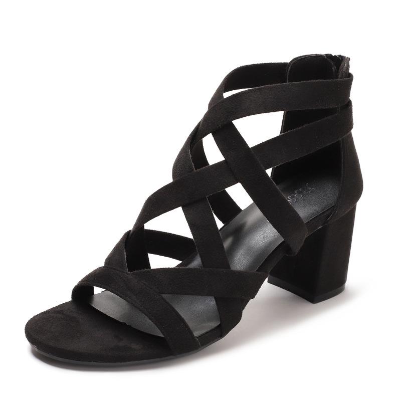 Summer Fairy Chunky Heel Sandals: Versatile Rhinestone Roman Style High Heels 37 чорний
Summer Fairy Chunky Heel Sandals: Versatile Rhinestone Roman Style High Heels 37 чорний