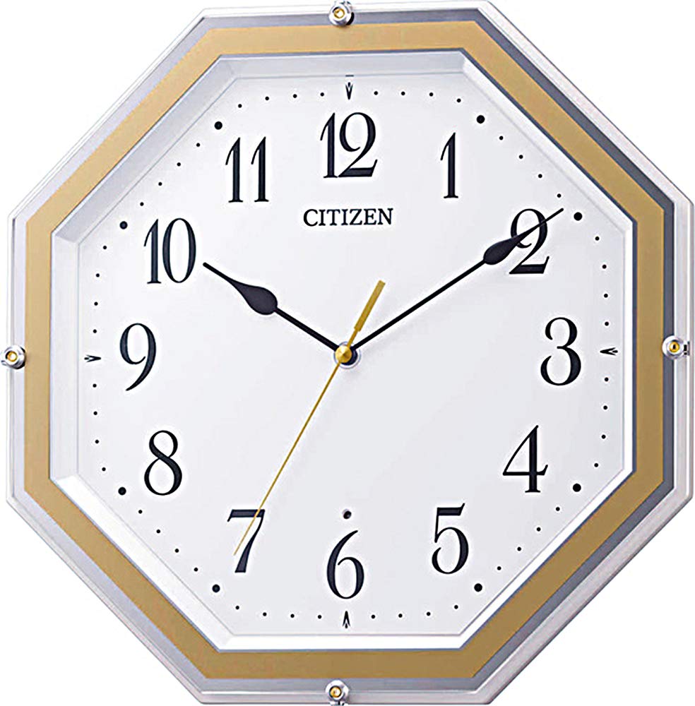 RHYTHM Citizen Wall Clock Radio Clock Analog Continuous Second Hand Octagonal Brown 30.5x30.5x4.8cm 8MY544-003
RHYTHM Citizen Wall Clock Radio Clock Analog Continuous Second Hand Octagonal Brown 30.5x30.5x4.8cm 8MY544-003