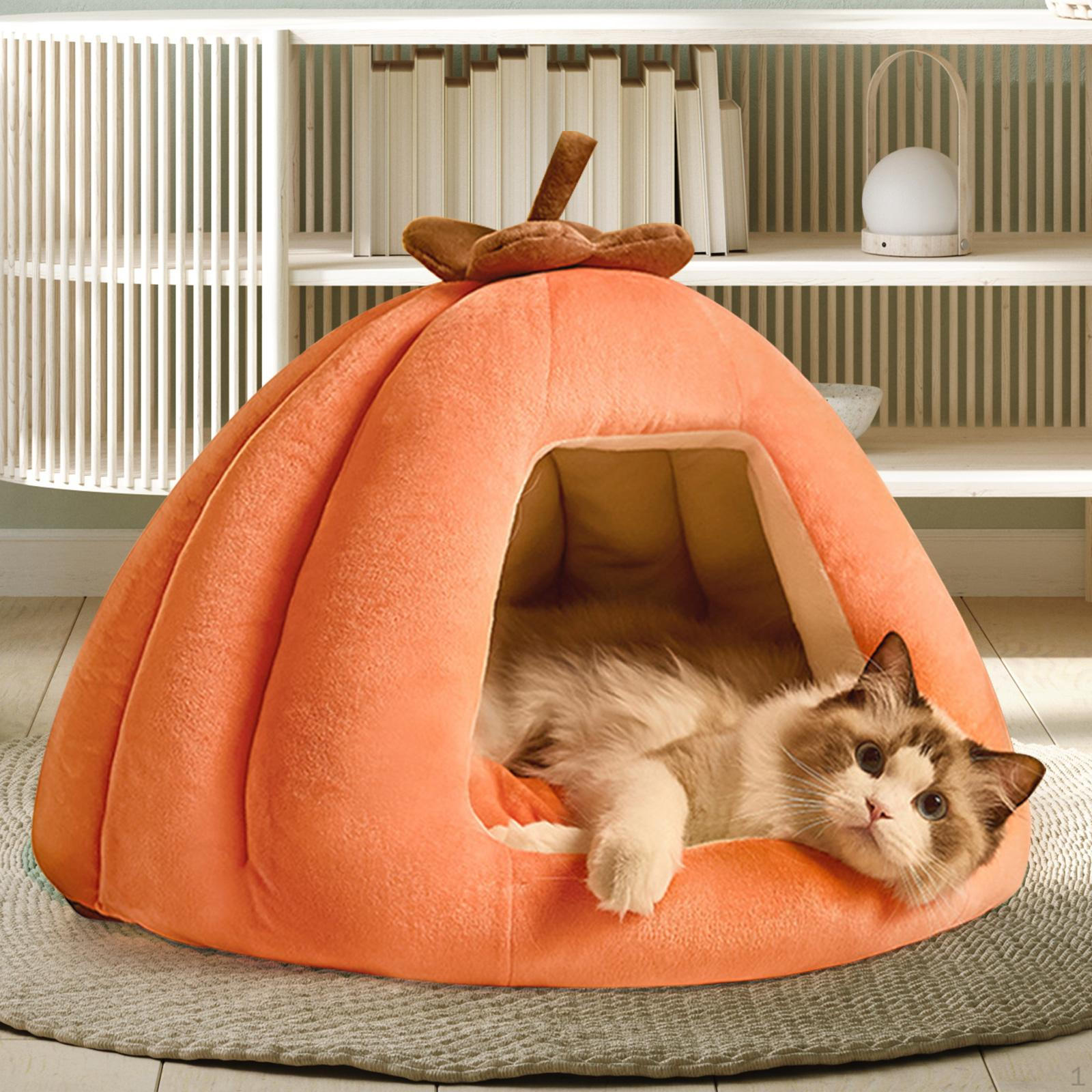 Cat Tent Cave for Small Pets with Removable Pad, Washable Pumpkin Bed S
Cat Tent Cave for Small Pets with Removable Pad, Washable Pumpkin Bed S