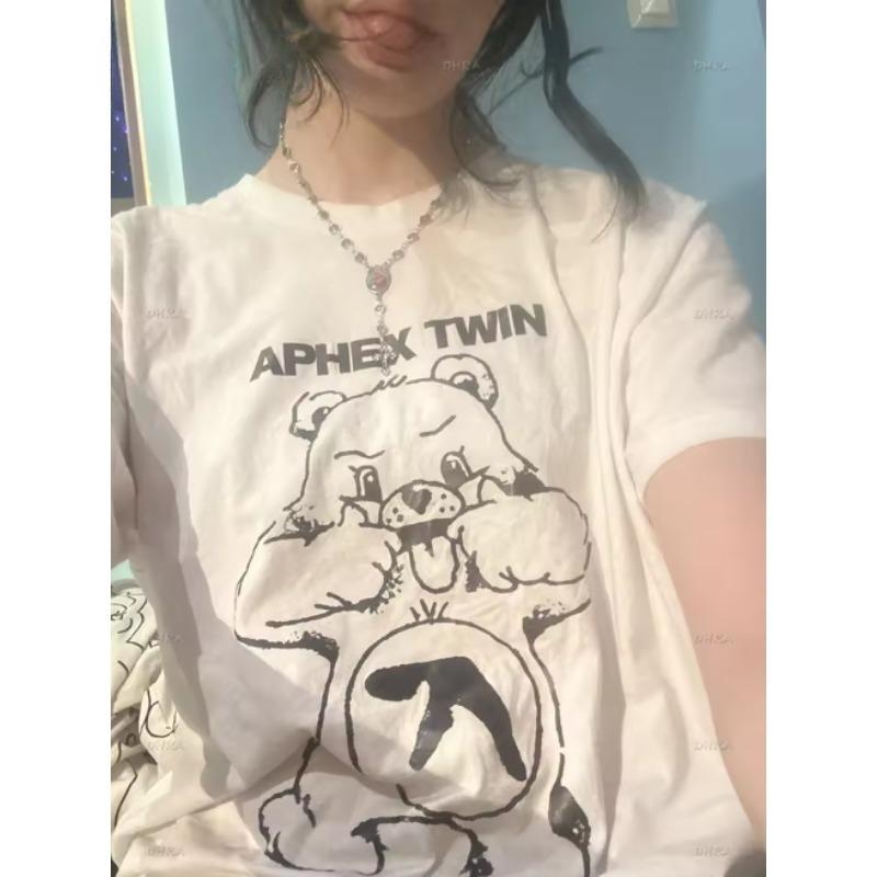 Bear White Short Sleeve TShirt Unisex XS3XL Cotton Tees Cute Tshirts Unisex Women Streetwear Kawaii Cartoon Tops 4XL
Bear White Short Sleeve TShirt Unisex XS3XL Cotton Tees Cute Tshirts Unisex Women Streetwear Kawaii Cartoon Tops 4XL