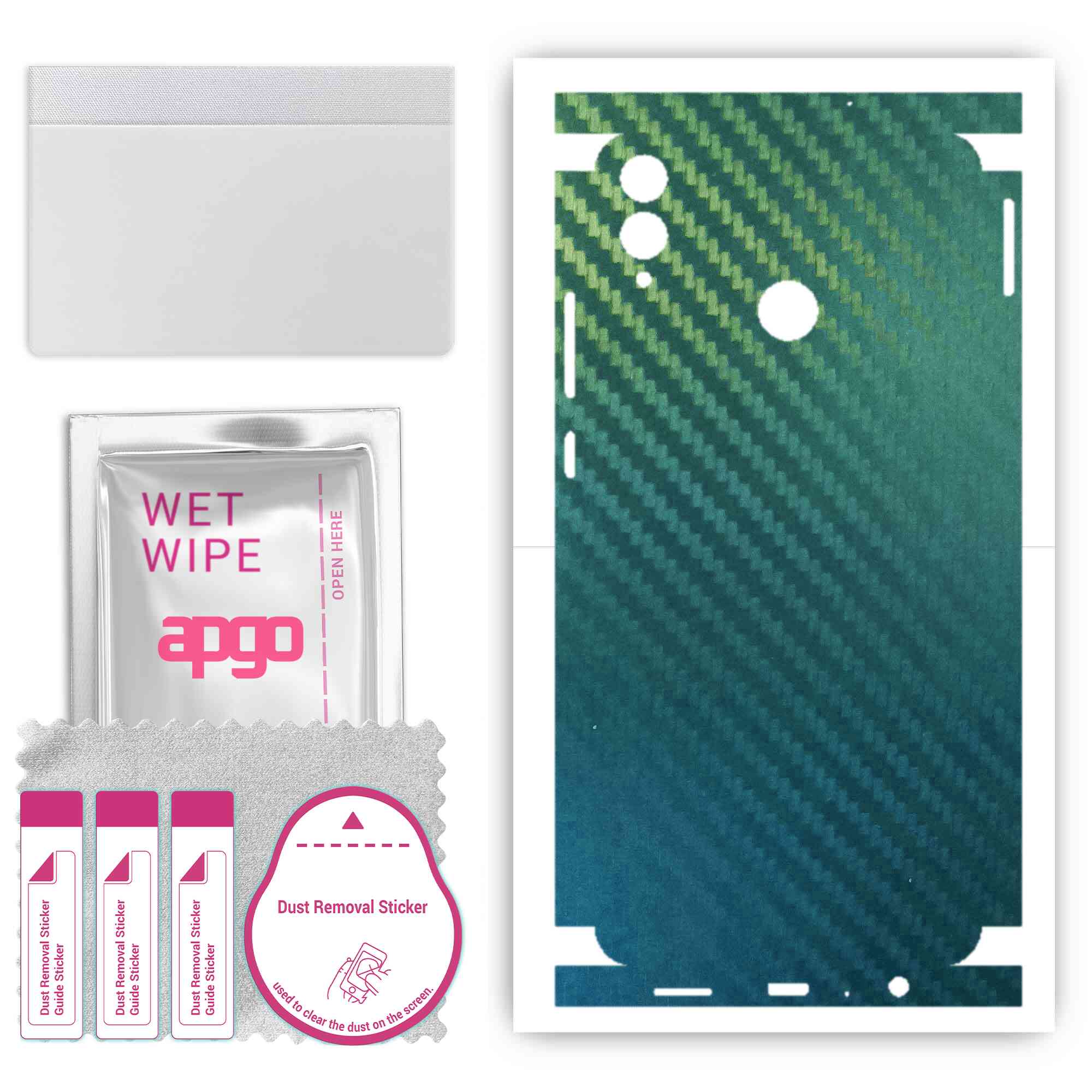 apgo Protective Skin Sticker for the back+sides compatible with Honor 8X, Full Wrap Film, Foil, Vinyl - Pattern Carbon Chameleon CAKA1
apgo Protective Skin Sticker for the back+sides compatible with Honor 8X, Full Wrap Film, Foil, Vinyl - Pattern Carbon Chameleon CAKA1