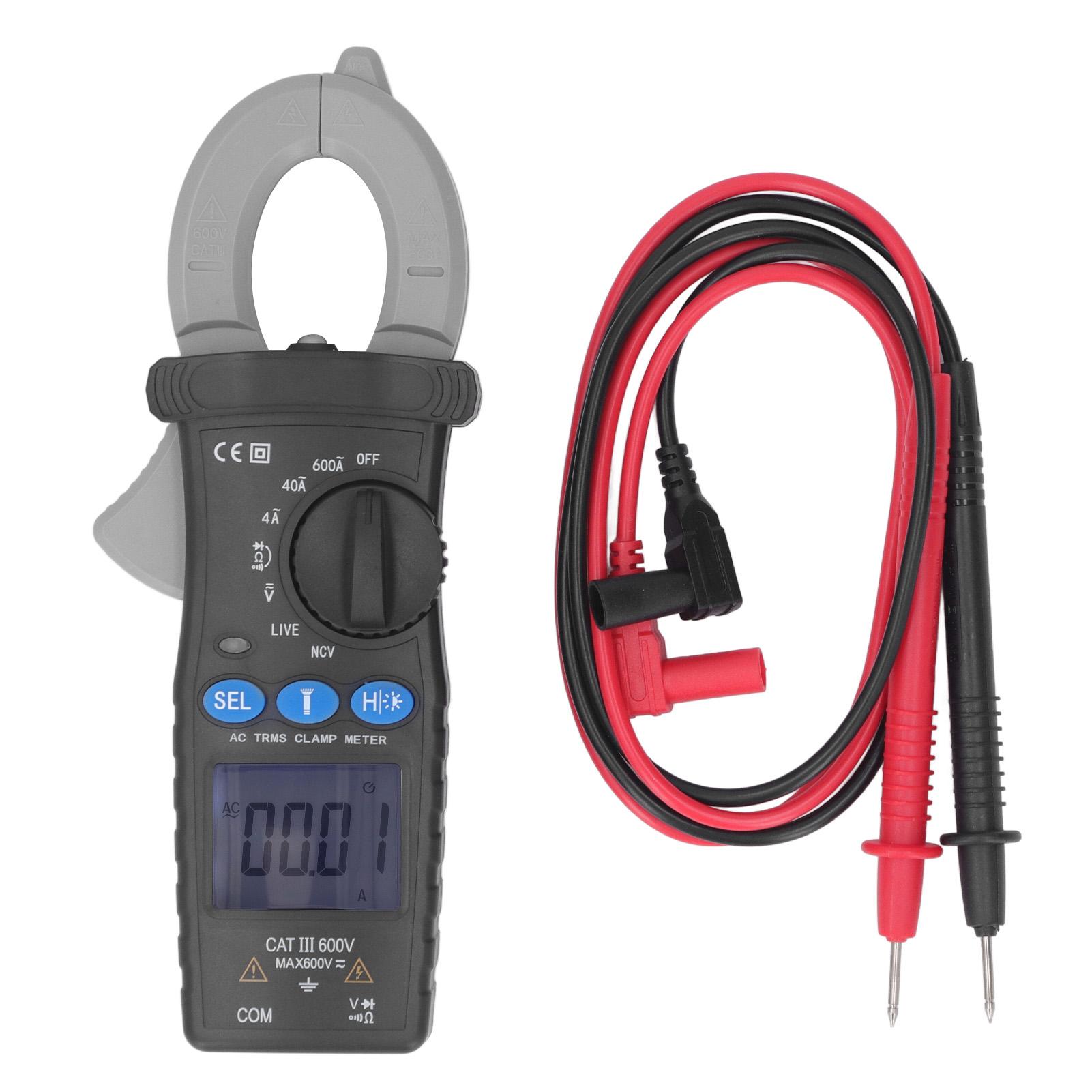 Smart Clamp Multimeter High Accuracy 600A Non Contact Backlight Digital Display Clamp Meter
Smart Clamp Multimeter High Accuracy 600A Non Contact Backlight Digital Display Clamp Meter