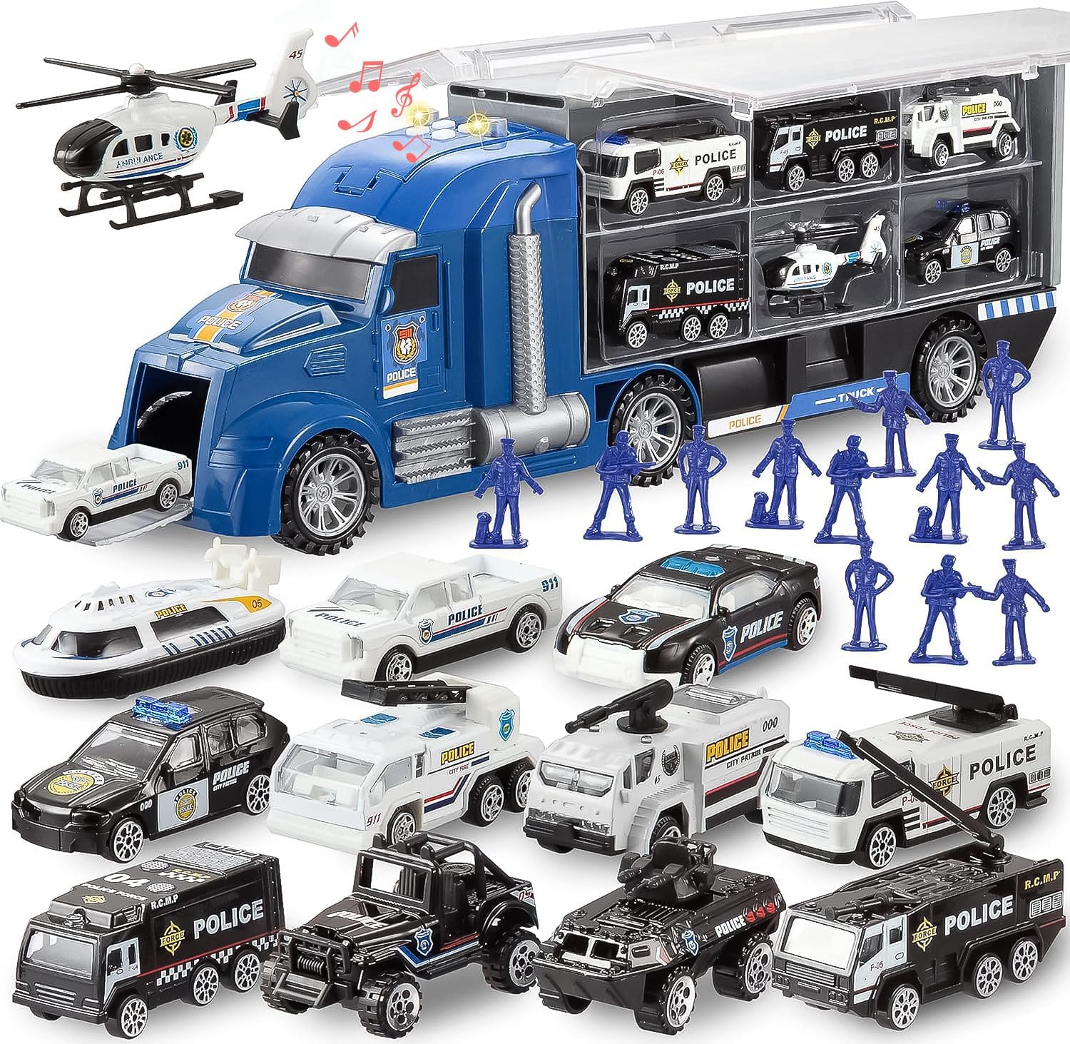 JOYIN 25-in-1 Die-Cast Military Truck Toy Set: Toy Soldiers, Army Vehicle, Lights & Sounds. Children s Birthday Gift for Boys 3+ Years (Green) Police Rescue Vehicle
JOYIN 25-in-1 Die-Cast Military Truck Toy Set: Toy Soldiers, Army Vehicle, Lights & Sounds. Children s Birthday Gift for Boys 3+ Years (Green) Police Rescue Vehicle