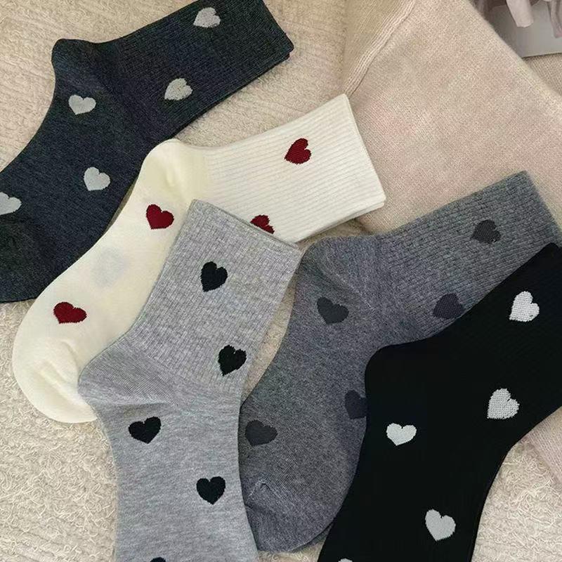 2025 Spring/Summer Trendy High-Value Japanese Women s Cute Heart-Shaped Mid-Calf Socks Dark Grey
2025 Spring/Summer Trendy High-Value Japanese Women s Cute Heart-Shaped Mid-Calf Socks Dark Grey