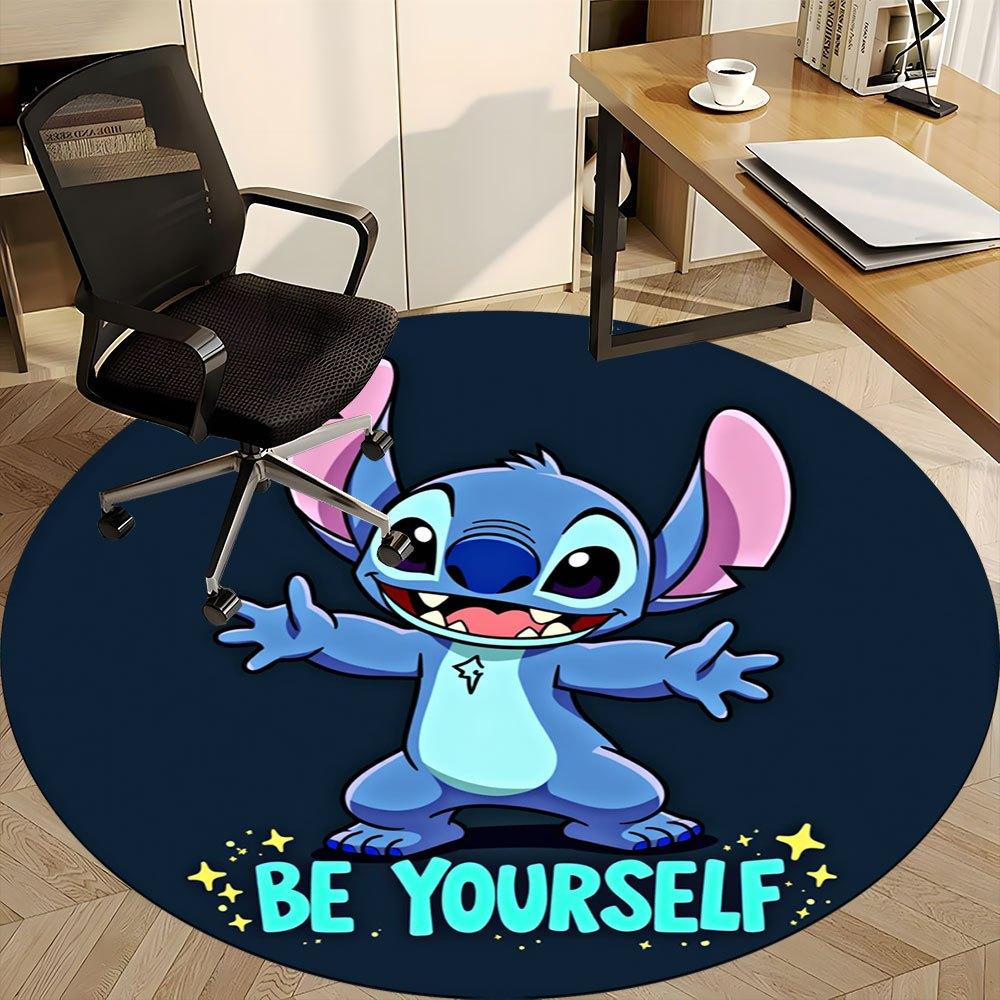 1pc Be Yourself - Cute Stitch Design Round Rug | Office Carpet, Under Chair Mat, Non-Slip, Cartoon Decor for Home, Living Room, Bedroom, Home Room Gif 80cm by 80cm
1pc Be Yourself - Cute Stitch Design Round Rug | Office Carpet, Under Chair Mat, Non-Slip, Cartoon Decor for Home, Living Room, Bedroom, Home Room Gif 80cm by 80cm