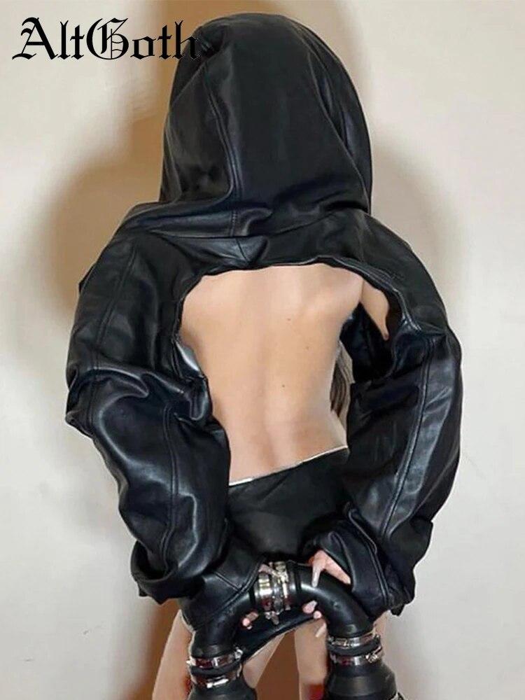 AltGoth Cyberpunk Dark Gothic Pu Crop Jacket Women Harajuku Streetwear Hip Hop Emo Alt Кожаные пальто с капюшоном с длинными рукавами Женские
AltGoth Cyberpunk Dark Gothic Pu Crop Jacket Women Harajuku Streetwear Hip Hop Emo Alt Кожаные пальто с капюшоном с длинными рукавами Женские
