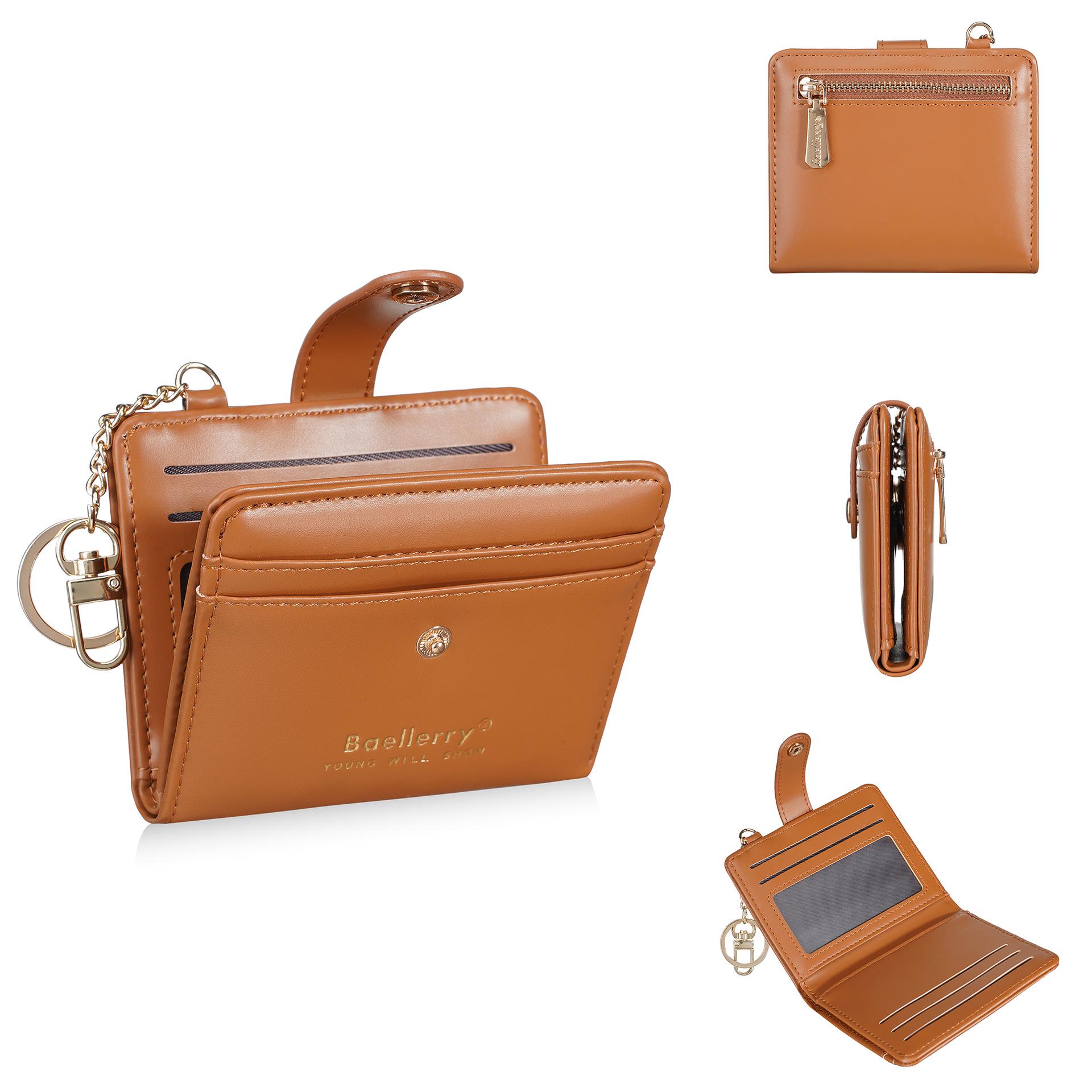 Women s High-End Fashion Wallet with Keychain - Short Card Holder & Coin Purse
Women s High-End Fashion Wallet with Keychain - Short Card Holder & Coin Purse