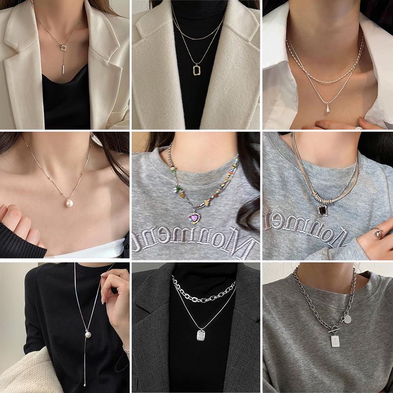 Korean Style Luxury Double-Layer Pearl Necklace, Women s Fashion Titanium Steel, Non-Fading
Korean Style Luxury Double-Layer Pearl Necklace, Women s Fashion Titanium Steel, Non-Fading