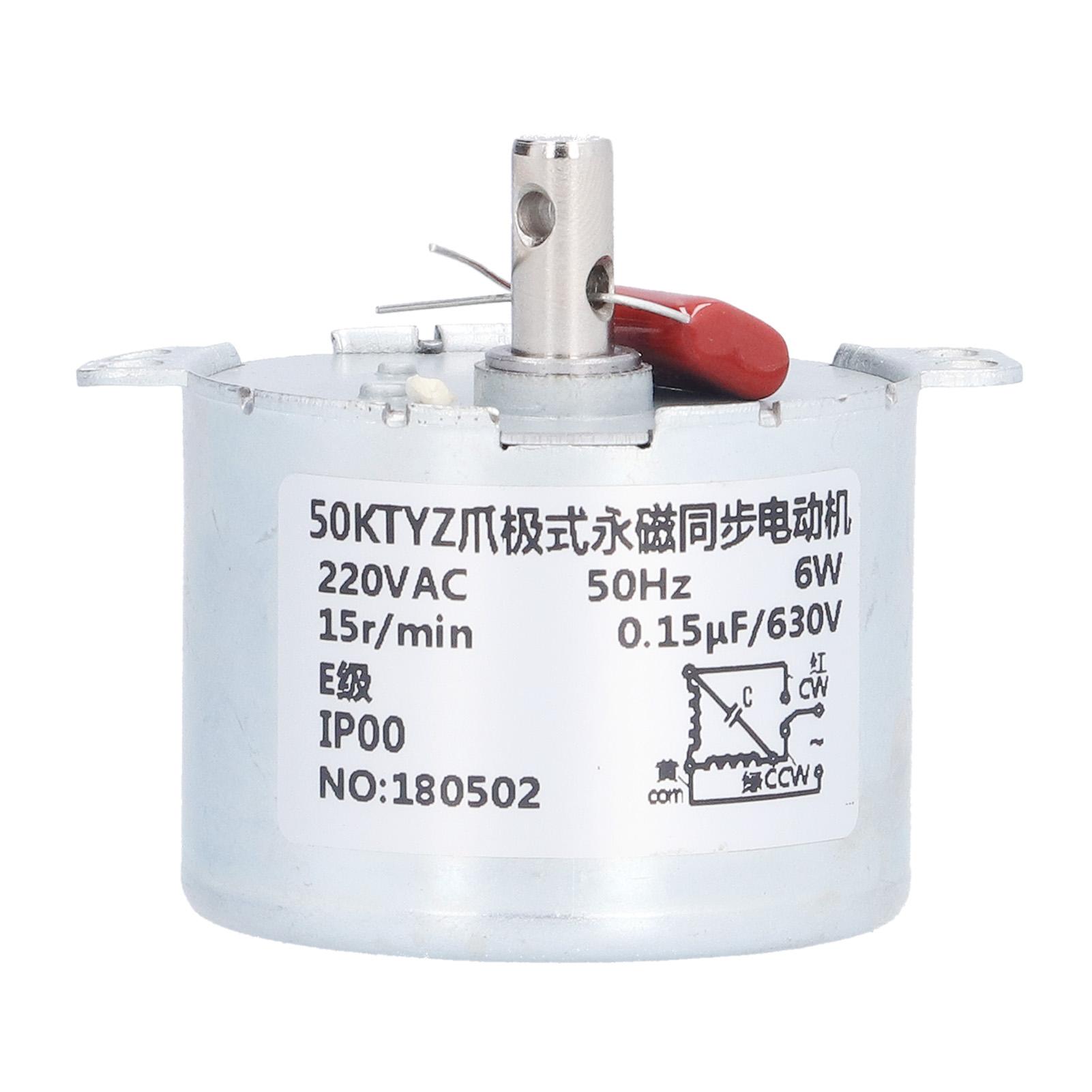 Synchronous Motor 15RPM Geared Micro Speed Reduction Transmission Parts with Capacitor AC220V
Synchronous Motor 15RPM Geared Micro Speed Reduction Transmission Parts with Capacitor AC220V