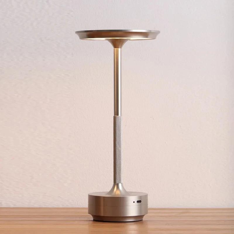 Aluminum Alloy Simple Decorative Lamp LED Night Light Infinitely Dimmable Atmosphere Retro Portable Rechargeable Touch Desk Lamp rechangeable
Aluminum Alloy Simple Decorative Lamp LED Night Light Infinitely Dimmable Atmosphere Retro Portable Rechargeable Touch Desk Lamp rechangeable