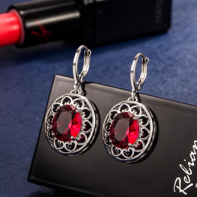 HuiSept Women Earrings 925 Silver Jewelry with Emerald Ruby Gemstone Drop Earrings Accessories for Wedding Party Promise Gifts червоний
HuiSept Women Earrings 925 Silver Jewelry with Emerald Ruby Gemstone Drop Earrings Accessories for Wedding Party Promise Gifts червоний