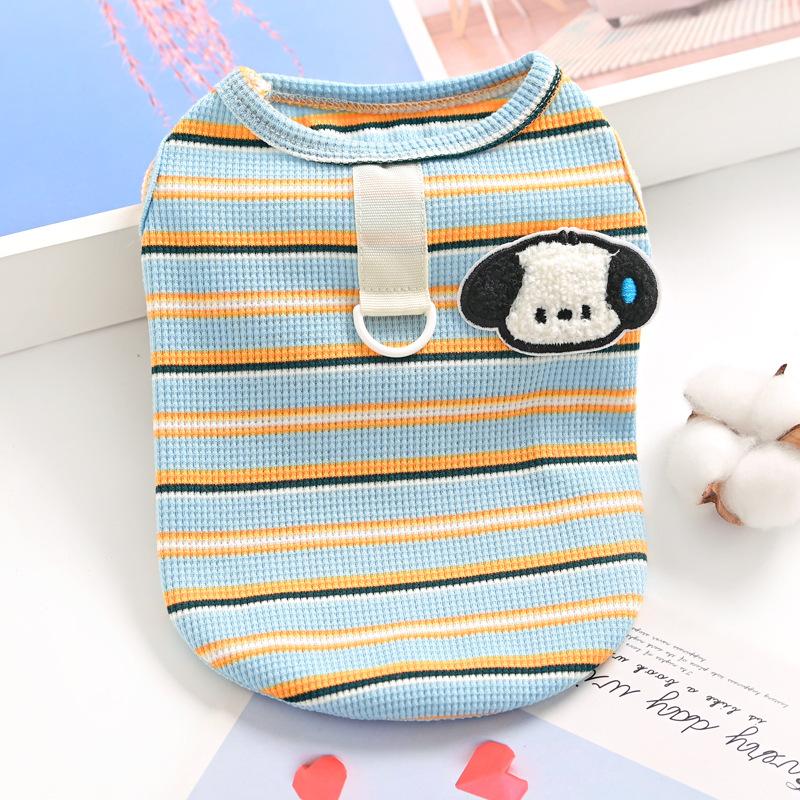 Pet Clothing Cat Vest Striped Teddy Puppy Dog Clothing with Leather Ring Spring Summer XXL светло-синий
Pet Clothing Cat Vest Striped Teddy Puppy Dog Clothing with Leather Ring Spring Summer XXL светло-синий