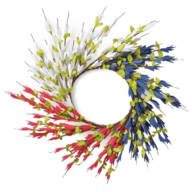 Red White And Blue Artificial Wreath For Party Decoration And Home Styling Decorative Faux Floral Garlands 1
Red White And Blue Artificial Wreath For Party Decoration And Home Styling Decorative Faux Floral Garlands 1