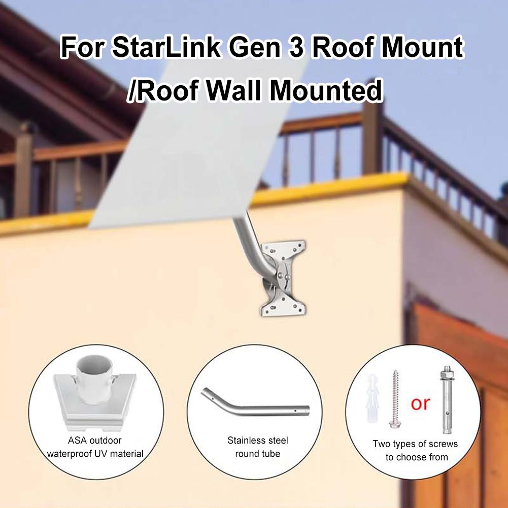 For Starlink Gen 3 Roof Wall Mount Wall Installed Connect Rod Mount 88° Adjustable Pole Mount Plate Roof Mount Accessories
For Starlink Gen 3 Roof Wall Mount Wall Installed Connect Rod Mount 88° Adjustable Pole Mount Plate Roof Mount Accessories